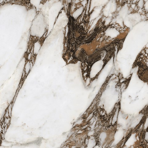 Breccia Capraia: wit breccia-marmer met bruine en gouden fragmenten