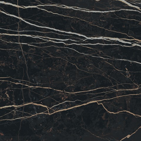 Noir Saint Laurent: zwart marmer met gouden en witte aders